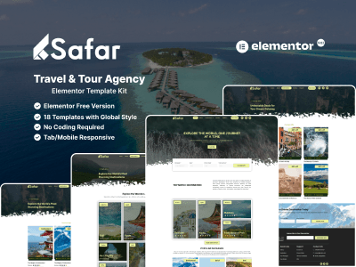 Safar | Premium Travel Agency Template Kit